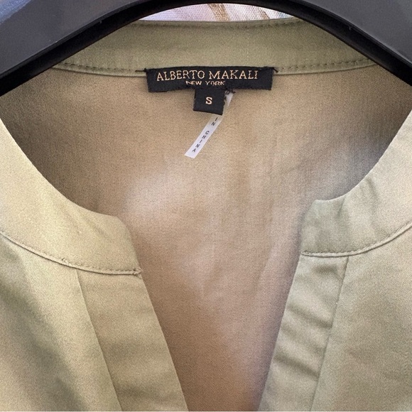 Alberto Makali Olive Green Romper with Gold Button Detail, Size S - Picture 2 of 12